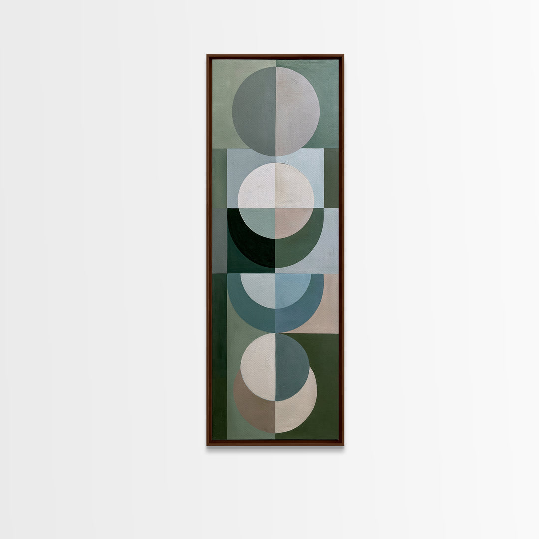 Sage and Ivory Geometric Calm Composition Canvas Print, Spa Art, Fine Art Photography, Spa Decor, Fine Art, Serenity, SPA-1x3-33