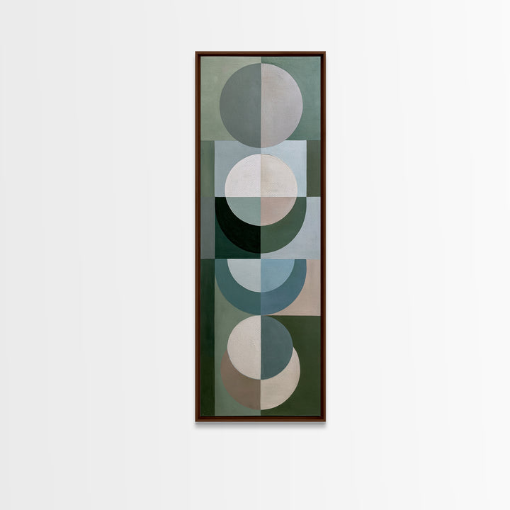 Sage and Ivory Geometric Calm Composition Canvas Print, Spa Art, Fine Art Photography, Spa Decor, Fine Art, Serenity, SPA-1x3-33