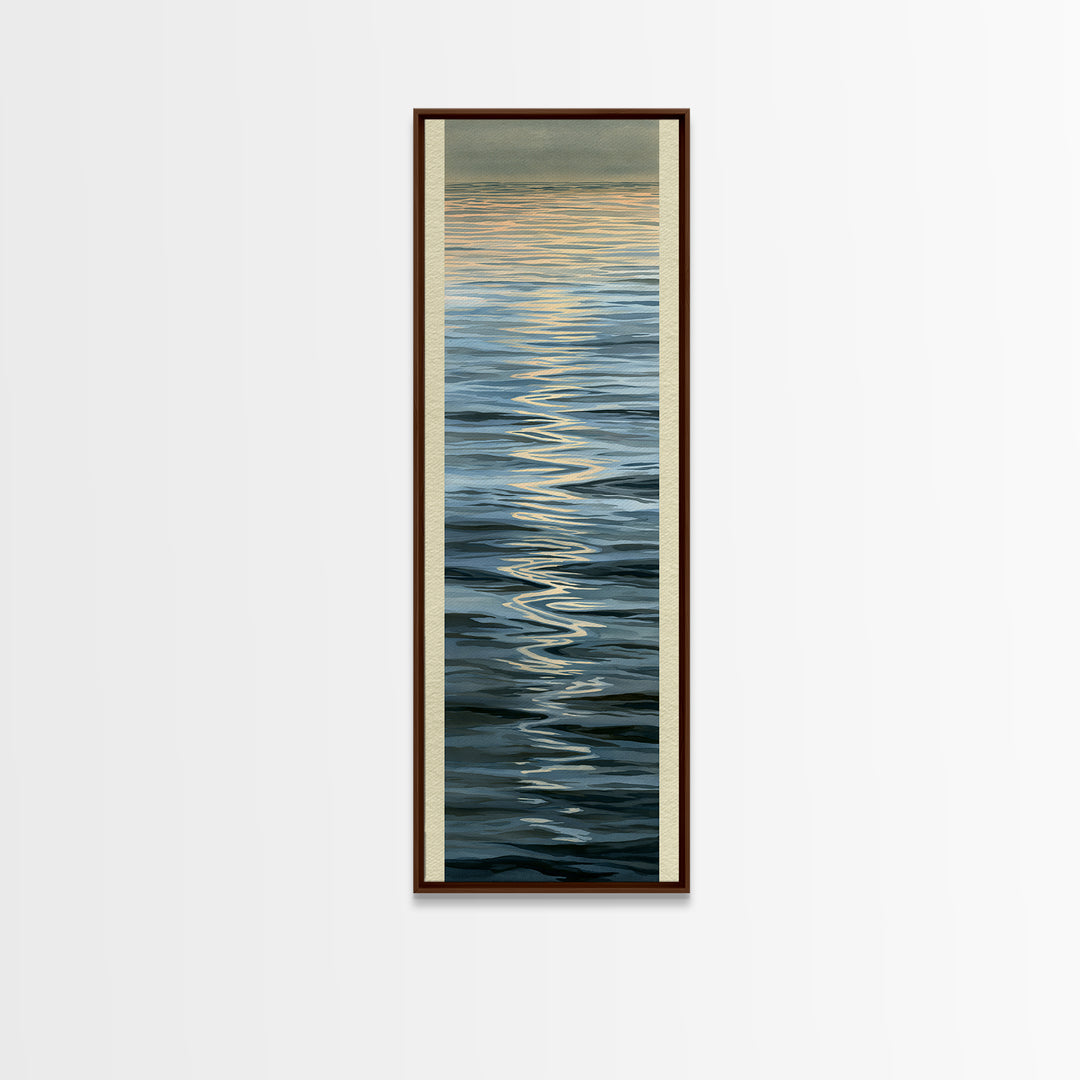 Abstract Water Ripples Canvas Print, Spa Art, Neutral Decor, Spa Decor, Fine Art, Serenity, Home Decor, Wall Decor, SPA-1x3-42