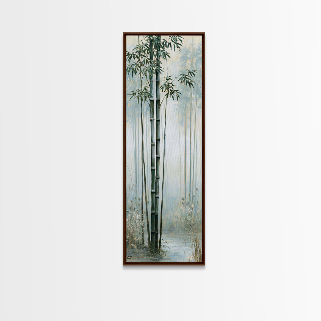 Misty Bamboo Forest Canvas Print, Spa Art, Printable Art, Spa Decor, Fine Art, Serenity, Fine Art Photography, Animal Art, SPA-1x3-65