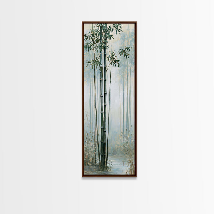 Misty Bamboo Forest Canvas Print, Spa Art, Printable Art, Spa Decor, Fine Art, Serenity, Fine Art Photography, Animal Art, SPA-1x3-65