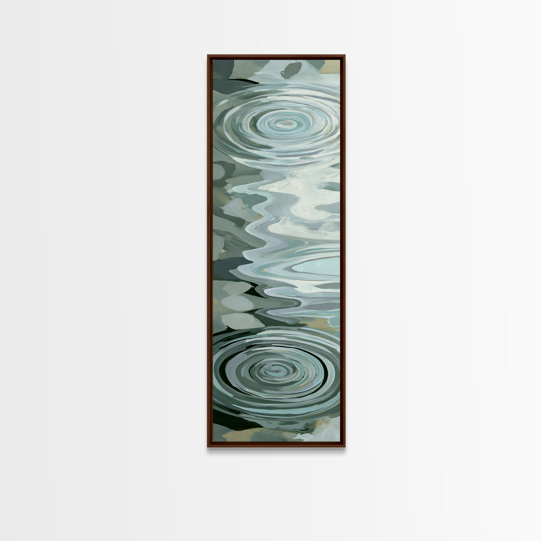 Abstract Water Ripples Canvas Print, Spa Art, Wall Art, Spa Decor, Abstract Art, Serenity, Dog Wall Art, Abstract Print, SPA-1x3-90