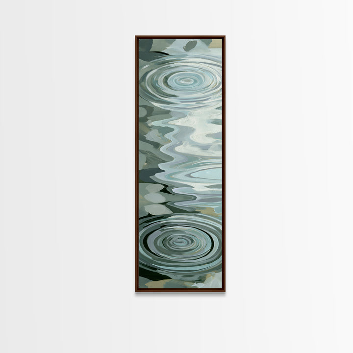 Abstract Water Ripples Canvas Print, Spa Art, Wall Art, Spa Decor, Abstract Art, Serenity, Dog Wall Art, Abstract Print, SPA-1x3-90