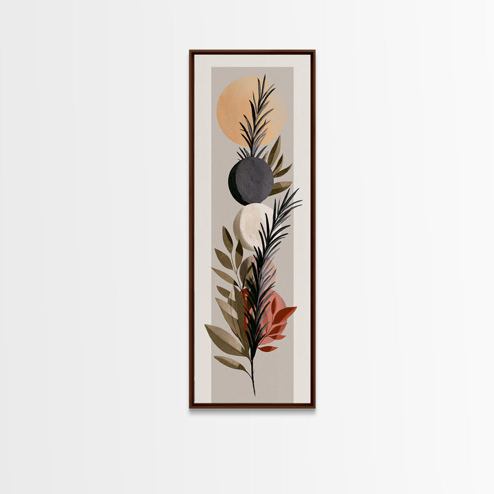 Botanical Herbal Arrangement Canvas Print, Spa Art, Room Decor, Spa Decor, Fine Art, Serenity, Nature Prints, Travel Poster, SPA-1x3-98