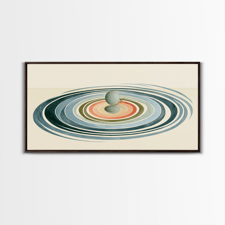 Abstract Water Ripples Canvas Print, Spa Art, Textured Painting, Spa Decor, Fine Art, Serenity, Travel Poster, Contemporary Art, SPA-2x1-26