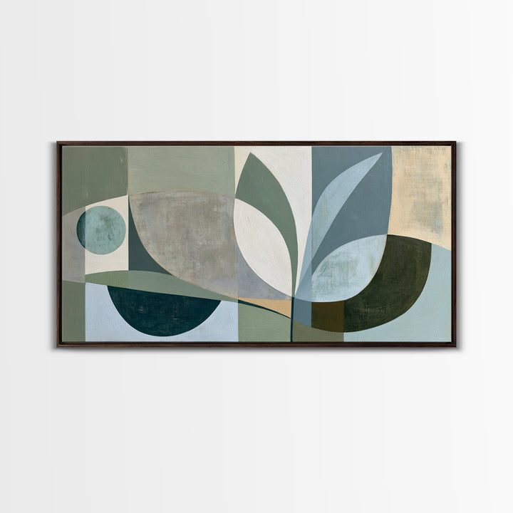 Sage and Ivory Geometric Calm Composition Canvas Print, Spa Art, Fine Art Photography, Spa Decor, Fine Art, Serenity, SPA-2x1-89