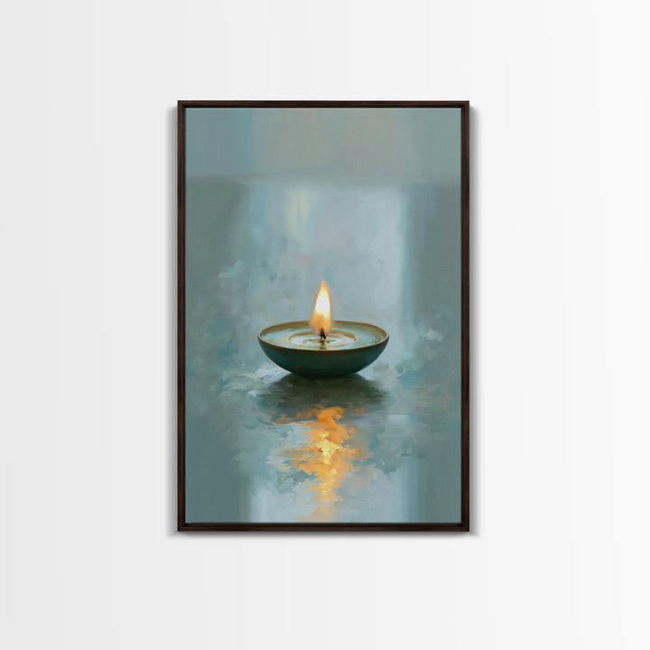 Warm Candle Flame Canvas Print, Spa Art, Fine Art Photography, Spa Decor, Fine Art, Serenity, Wildlife Wall Art, Gallery Decor, SPA-2x3-65