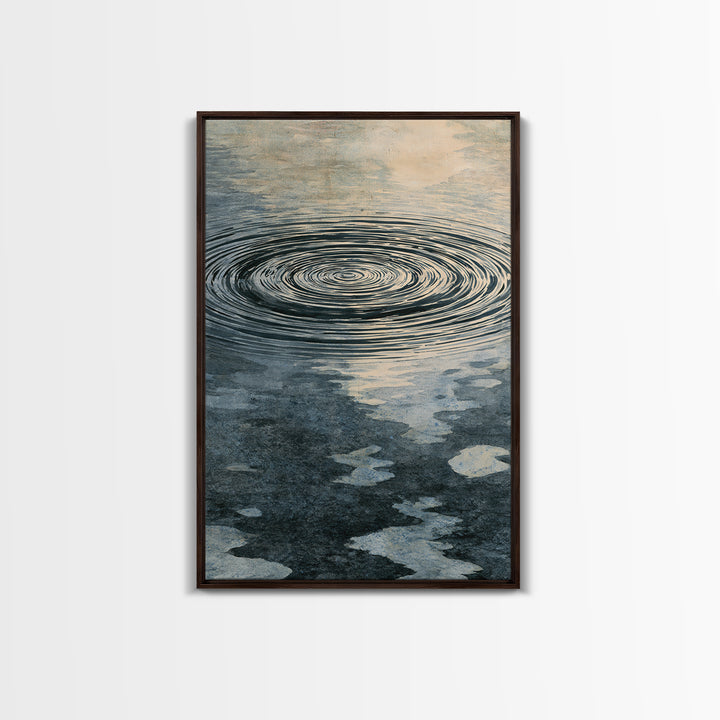 Abstract Water Ripples Canvas Print, Spa Art, Contemporary Art, Spa Decor, Serenity, Spa Wall Art, Teen Girl Room Decor, SPA-2x3-86