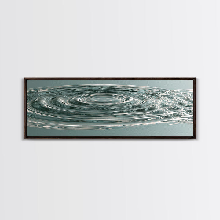 Abstract Water Ripples Canvas Print, Spa Art, Fashion Wall Art, Spa Decor, Abstract Art, Serenity, Modern Decor, Fine Art Print, SPA-3x1-46