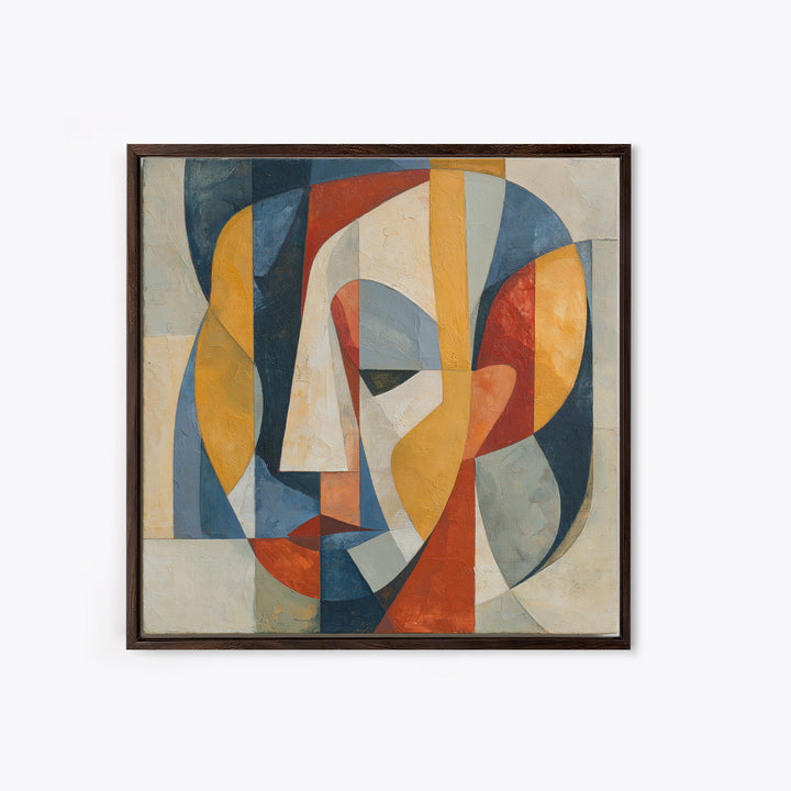 Abstract Aura Portrait Framed Canvas Print, Spiritual Art, Canvas Wall Art, Living Room Decor, Fine Art, Spirit, SPI-1x1-16