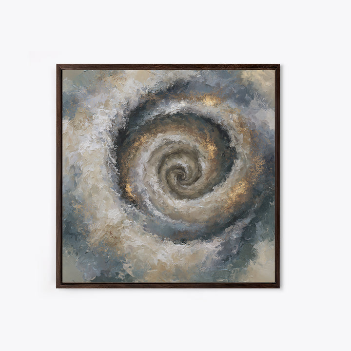 Spiral Galaxy as Soul Journey Metaphor Framed Canvas Print, Spiritual Art, Statement Artwork, Living Room Decor, Spirit, SPI-1x1-46