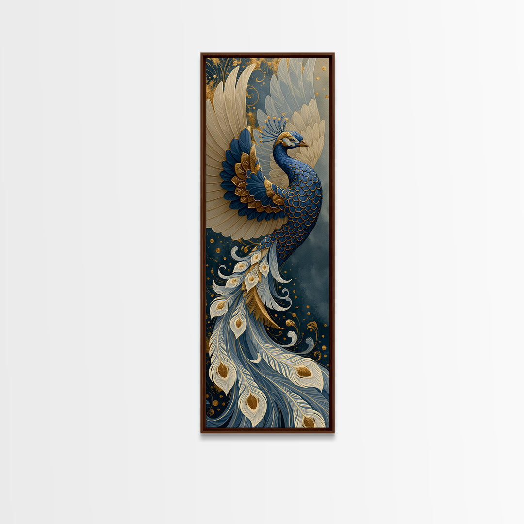 Phoenix Rising as Renewal Symbol Framed Canvas Print, Spiritual Art, Printable Wall Art, Living Room Decor, Fine Art, Spirit, SPI-1x3-71
