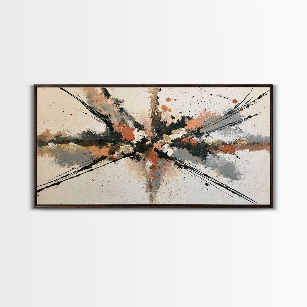 Abstract Aura Portrait Framed Canvas Print, Spiritual Art, Boho Wall Art, Living Room Decor, Fine Art, Spirit, Modern Decor, SPI-2x1-84