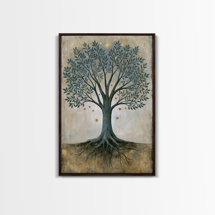 Tree of Life Canvas Print, Spiritual Art, Printable Wall Art, Living Room Decor, Fine Art, Spirit, African American Art, SPI-2x3-10