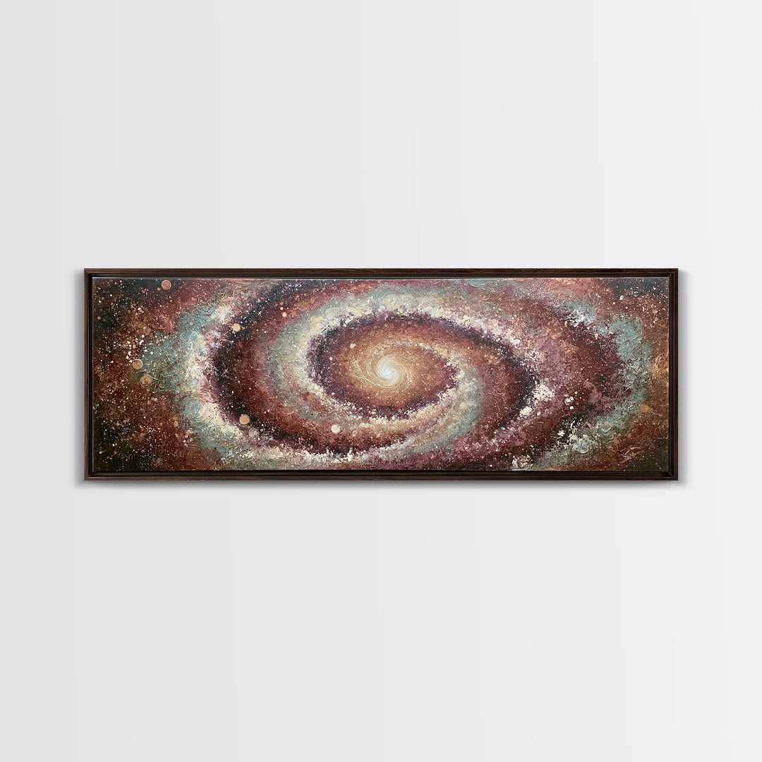 Spiral Galaxy as Soul Journey Metaphor Canvas Print, Spiritual Art, Minimalist Wall Art, Living Room Decor, Fine Art, Spirit, SPI-3x1-38