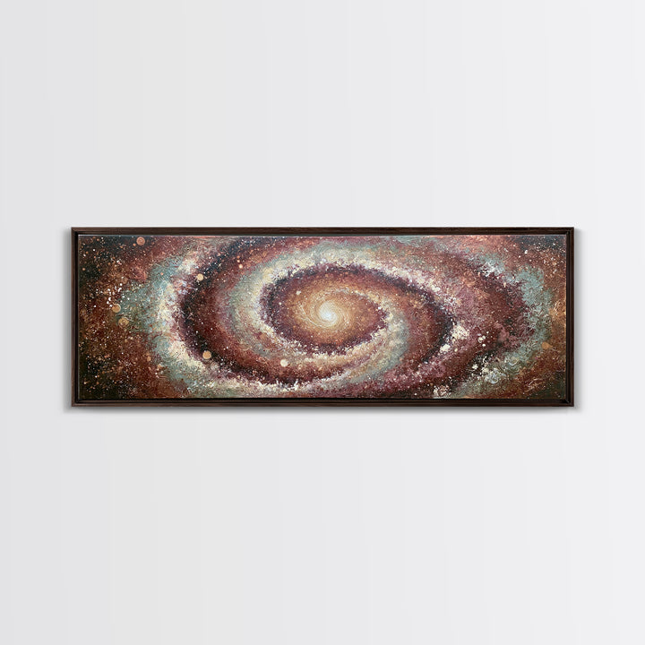 Spiral Galaxy as Soul Journey Metaphor Canvas Print, Spiritual Art, Minimalist Wall Art, Living Room Decor, Fine Art, Spirit, SPI-3x1-38