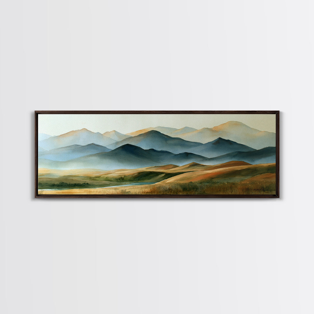 Mountain Sunrise as Awakening Symbol Canvas Print, Spiritual Art, Home Decor, Living Room Decor, Fine Art, Spirit, Wallart, SPI-3x1-85