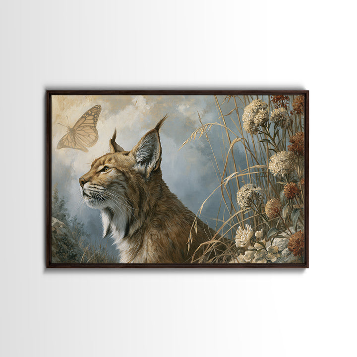 Butterfly Transformation Scene Framed Canvas Print, Spiritual Art, Black Art, Living Room Decor, Spirit, Christian Decor, SPI-3x2-19