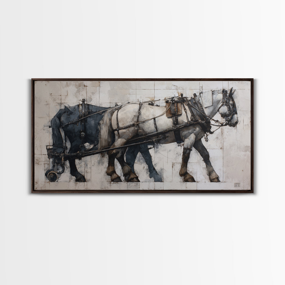 Mechanical Rose Made of Copper Gears Framed Canvas Print, Steampunk Art, Neutral Decor, Living Room Decor, Fine Art, Mechanic, STE-2x1-95