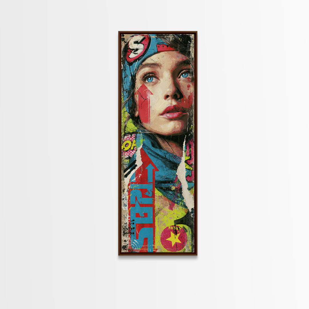 Wildstyle Arrows and Abstract Letter Forms Without Canvas Print, Street Art, Poster, Living Room Decor, Fine Art, Urban, STR-1x3-77