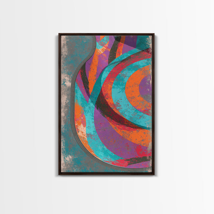 Skate Ramp Pattern Canvas Print, Street Art, Wall Decor, Living Room Decor, Fine Art, Urban, Modern Wall Art, Abstract Painting, STR-2x3-54