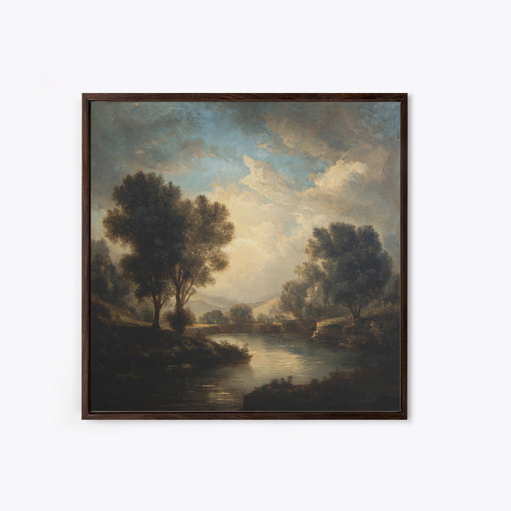 Classic Oil Painted Landscape Canvas Print, Traditional Art, Room Decor, Living Room Decor, Fine Art, Classic, Digital Art, TRA-1x1-49