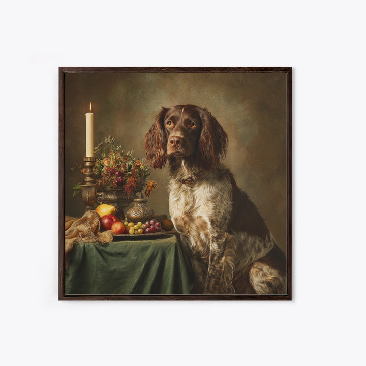 Hunting Dog Portrait Canvas Print, Traditional Art, Custom Art, Living Room Decor, Classic, Modern Decor, Fine Art Print, TRA-1x1-60