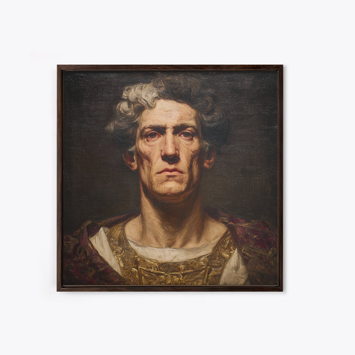 Classical Portrait with Dignified Lighting Canvas Print, Traditional Art, Fine Art Print, Living Room Decor, Classic, TRA-1x1-80