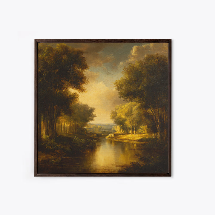 Classic Oil Painted Landscape Canvas Print, Traditional Art, Art Print, Living Room Decor, Fine Art, Classic, Custom Art, TRA-1x1-97