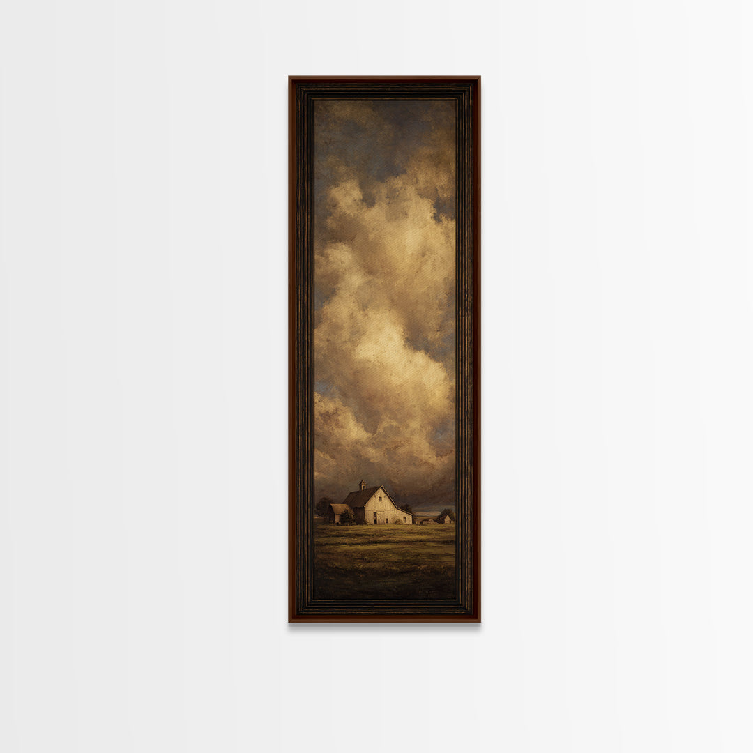 Barn and Farmland Canvas Print, Traditional Art, Living Room Decor, Fine Art, Classic, Dark Art, Pokemon Poster, Gallery Decor, TRA-1x3-11