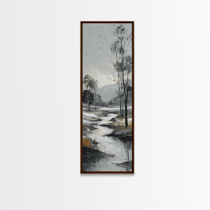 Elegant Nude Figure Study Framed Canvas Print, Traditional Art, Pokemon Poster, Living Room Decor, Fine Art, Classic, TRA-1x3-34