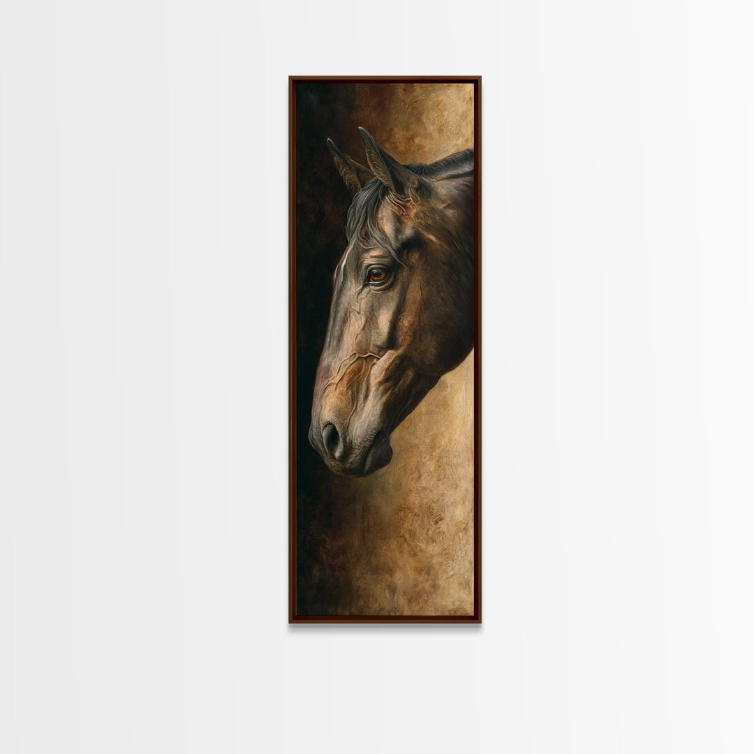 Realistic Horse Portrait Canvas Print, Traditional Art, Art Commissions, Living Room Decor, Fine Art, Classic, Pokemon Poster, TRA-1x3-39