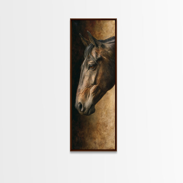 Realistic Horse Portrait Canvas Print, Traditional Art, Art Commissions, Living Room Decor, Fine Art, Classic, Pokemon Poster, TRA-1x3-39