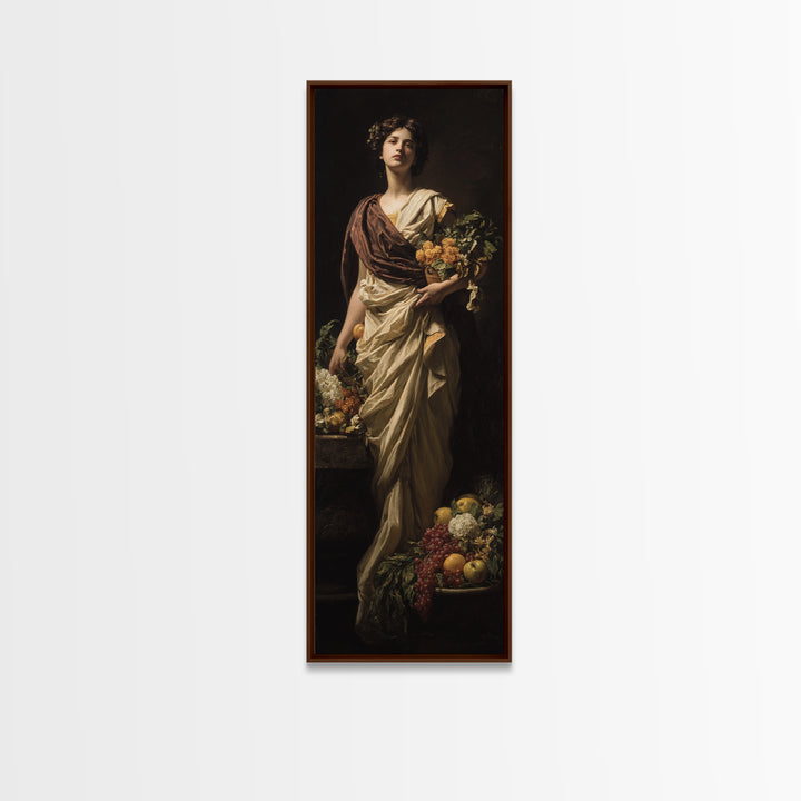 Classical Portrait with Dignified Lighting Canvas Print, Traditional Art, Digital Art, Living Room Decor, Fine Art, Classic, TRA-1x3-44