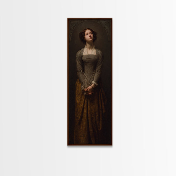 Classical Portrait with Dignified Lighting Canvas Print, Traditional Art, Canvas Print, Living Room Decor, Oil Painting, TRA-1x3-68