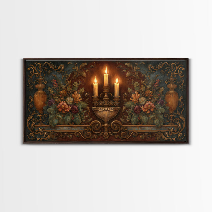 Ship at Sea Framed Canvas Print, Traditional Art, Contemporary Art, Living Room Decor, Fine Art, Classic, Wall Hanging, TRA-2x1-10