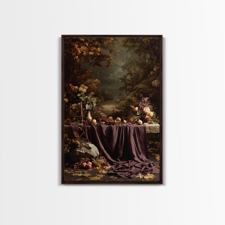 Autumn Forest Road Canvas Print, Traditional Art, Japanese Art, Living Room Decor, Classic, Gallery Decor, Neutral Decor, TRA-2x3-96