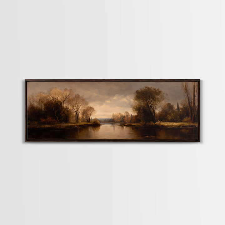 Classic Oil Painted Landscape Canvas Print, Traditional Art, Pokemon Poster, Living Room Decor, Watercolor Art, Classic, TRA-3x1-65