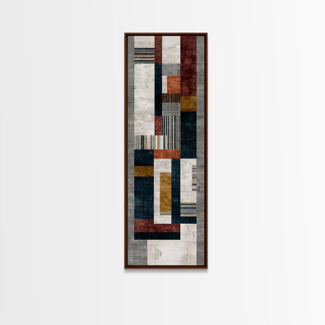 Geometric Border Design by Global Textiles Canvas Print, Tribal Art, African Art, Living Room Decor, Fine Art, Tribal, TRI-1x3-32
