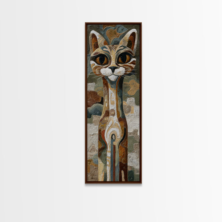 Stylized Animal Totem Canvas Print, Tribal Art, Modern Decor, Living Room Decor, Fine Art, Tribal, Wall Decor, TRI-1x3-88