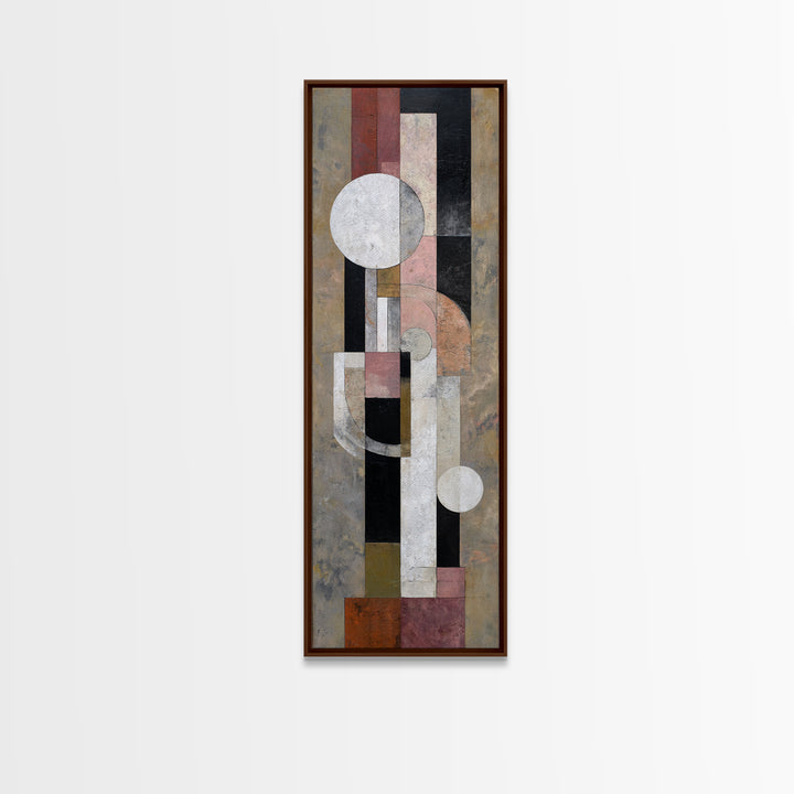 Abstract Drum Circle Suggested Through Repeated Forms Canvas Print, Tribal Art, Original Art, Living Room Decor, Abstract Art, TRI-1x3-90
