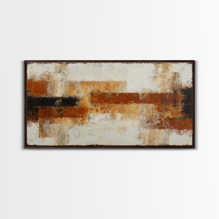 Abstract Drum Circle Suggested Through Repeated Forms Framed Canvas Print, Tribal Art, Living Room Decor, Fine Art, Tribal, TRI-2x1-50