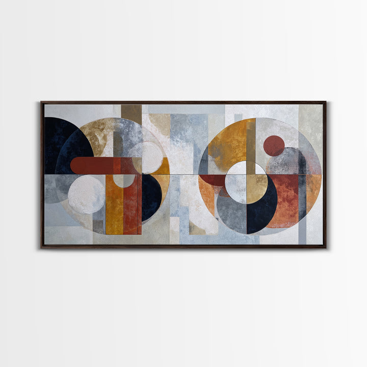 Abstract Drum Circle Suggested Through Repeated Forms Canvas Print, Tribal Art, African Art, Living Room Decor, Abstract Art, TRI-2x1-98