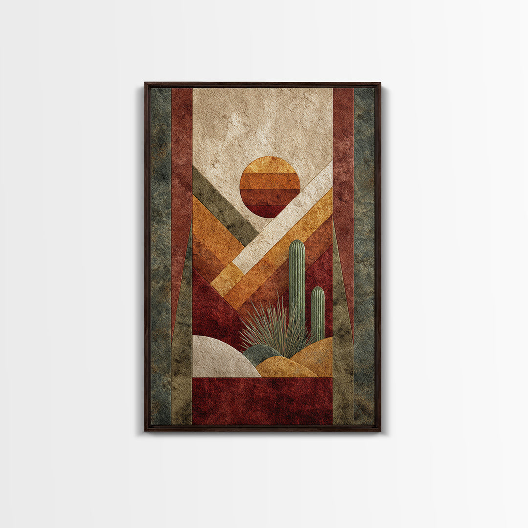 Desert Rhythm Pattern Canvas Print, Tribal Art, Unique Wall Art, Living Room Decor, Fine Art, Tribal, Abstract Print, TRI-2x3-54
