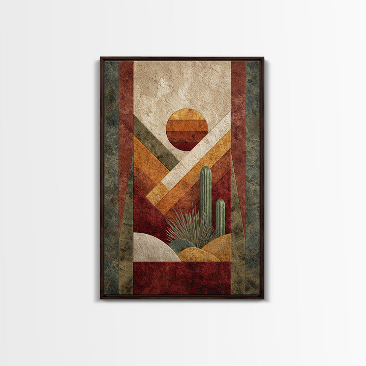 Desert Rhythm Pattern Canvas Print, Tribal Art, Unique Wall Art, Living Room Decor, Fine Art, Tribal, Abstract Print, TRI-2x3-54