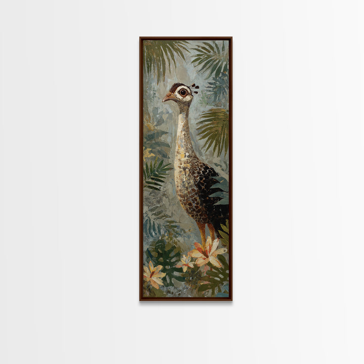 Colorful Jungle Bird Pattern Canvas Print, Tropical Art, Set of 3 Prints, Living Room Decor, Fine Art, Tropic, Botanical Art, TRO-1x3-56