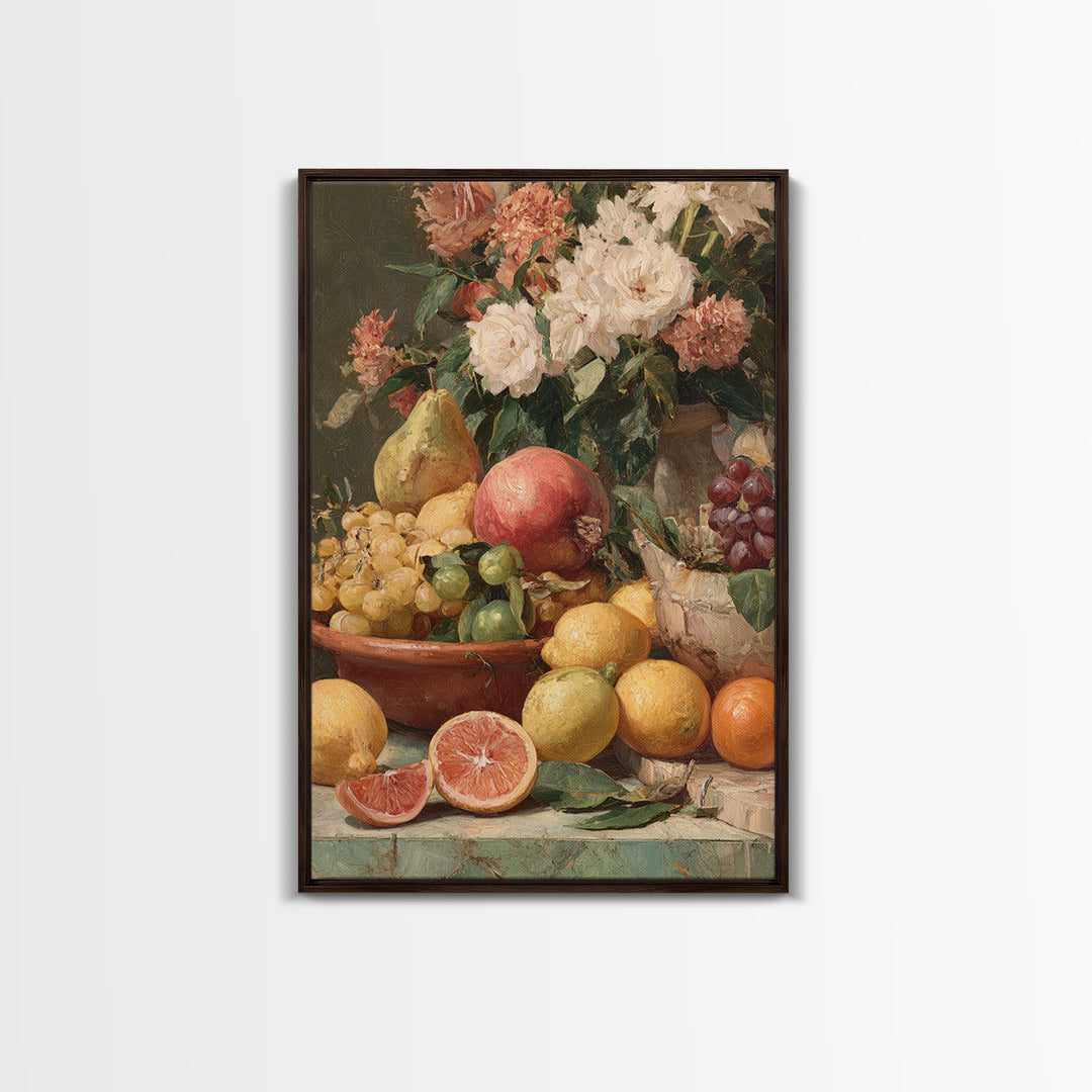Tropical Fruit Market Arrangement Canvas Print, Tropical Art, Art Print, Living Room Decor, Fine Art, Tropic, Abstract Painting, TRO-2x3-23