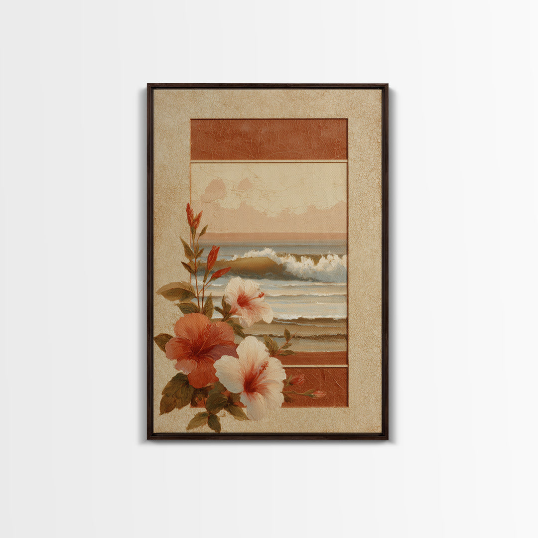 Sunset Surf Scene Canvas Print, Tropical Art, Digital Prints, Living Room Decor, Tropic 454, Set of Prints, Coastal Wall Art, TRO-2x3-54