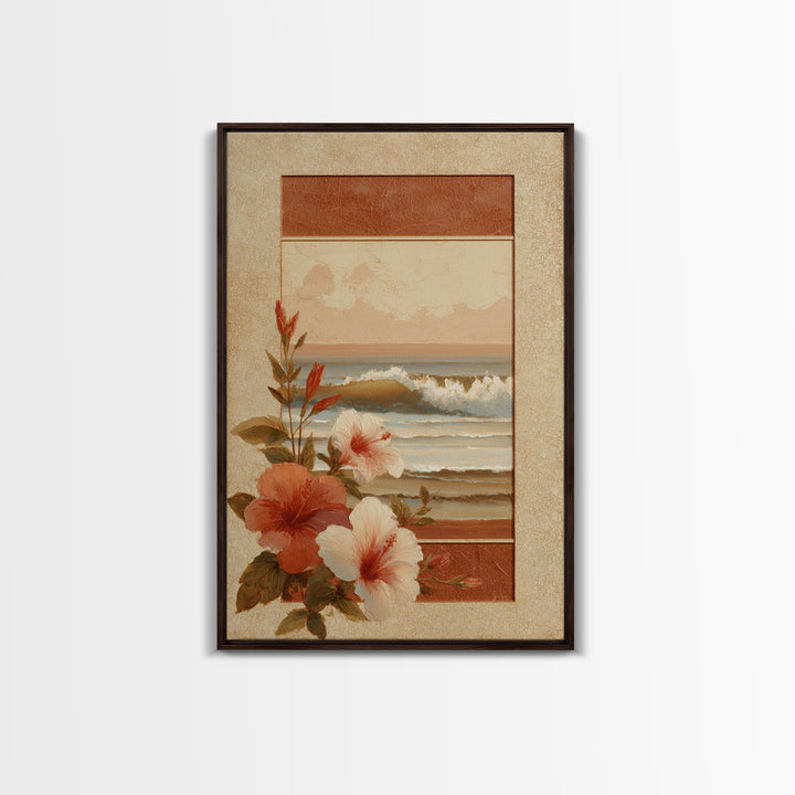 Sunset Surf Scene Canvas Print, Tropical Art, Digital Prints, Living Room Decor, Tropic 454, Set of Prints, Coastal Wall Art, TRO-2x3-54