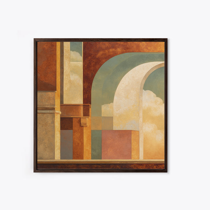 Old Theater Marquee Shapes Without Text Canvas Print, Urban Art, Neutral Decor, Living Room Decor, Abstract Art, Urban, URB-1x1-69